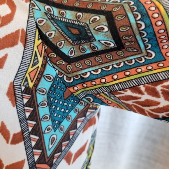 Glam brand women's boho patterned slip mini dress size small - Picture 6 of 10